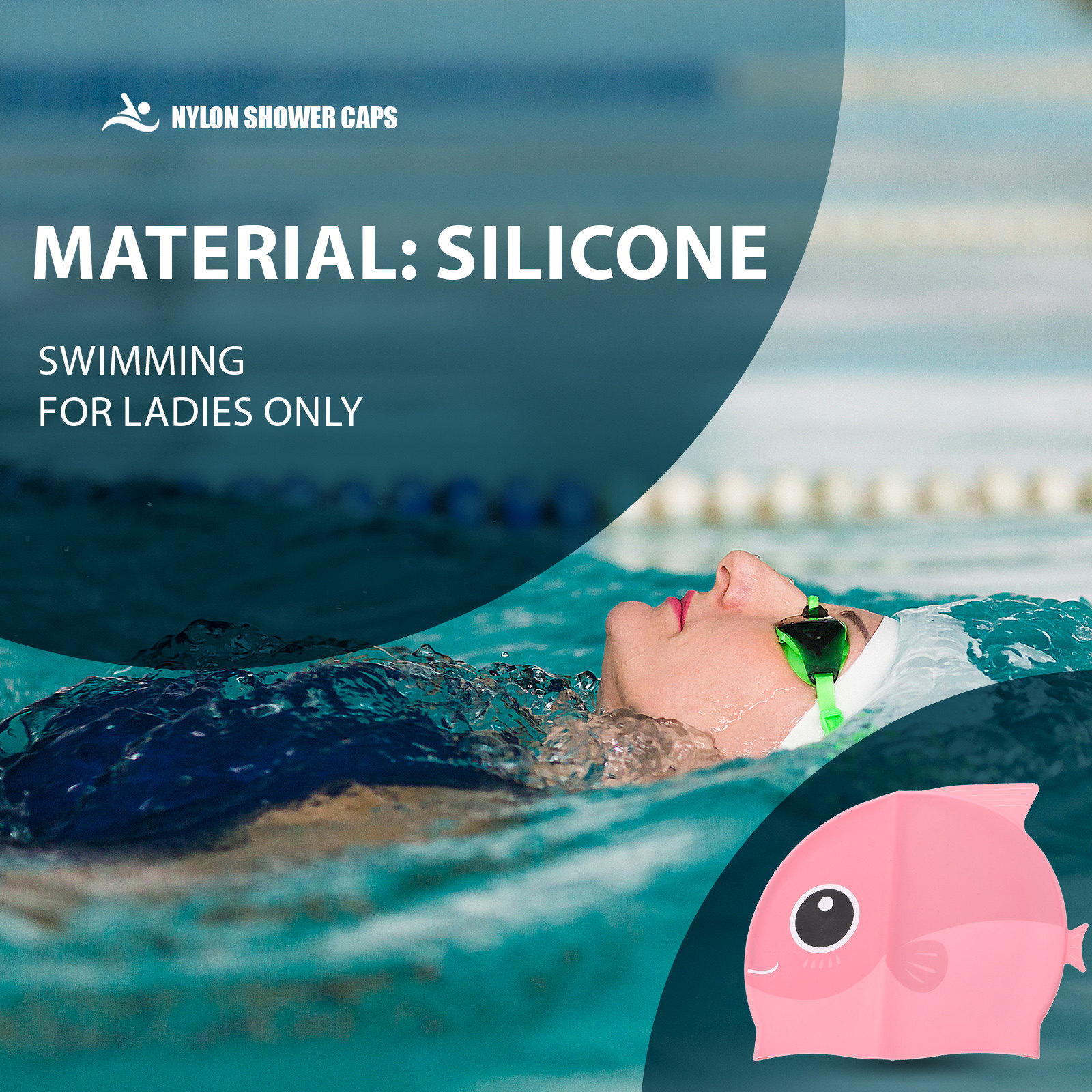 Swim Hat Silicone - Silicone Swim Cap Cartoon Swimming Hat