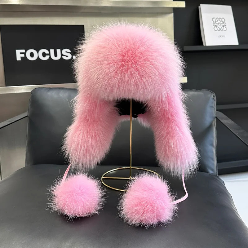 Women'S Imitation Fox Fur Hat  – Trapper Hat Ear Flap recenzja i cena