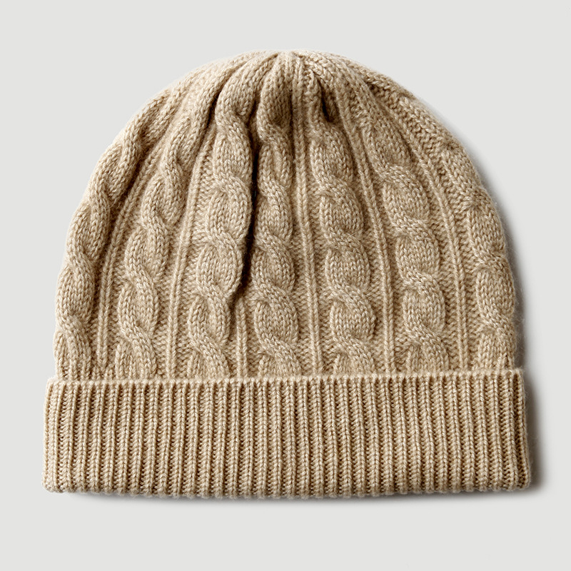 100% Pure Cashmere Knit Beanie – Beanie Cuffed Knit recenzja i cena