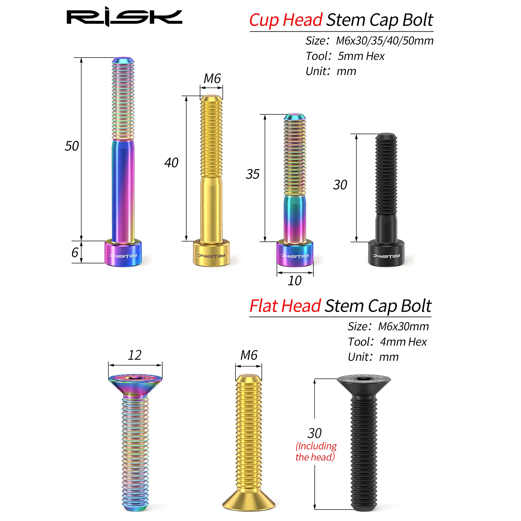 RISK Bike Titanium Bolt Screw  – Snapback Hat Flat recenzja i cena