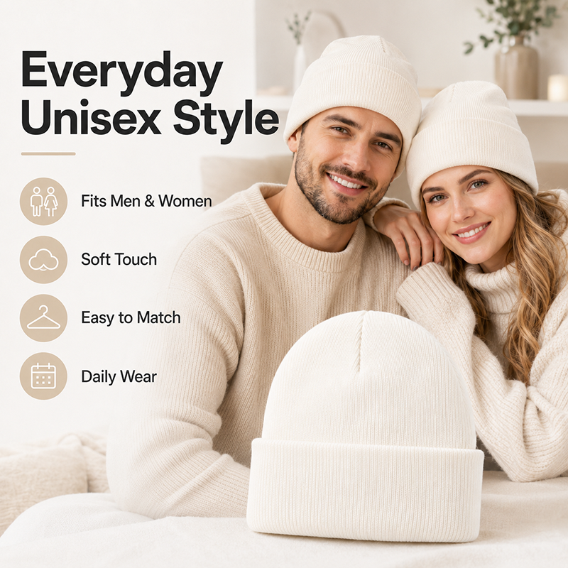 Unisex Knit Beanie Warm Acryli – Beanie Cuffed Knit recenzja i cena