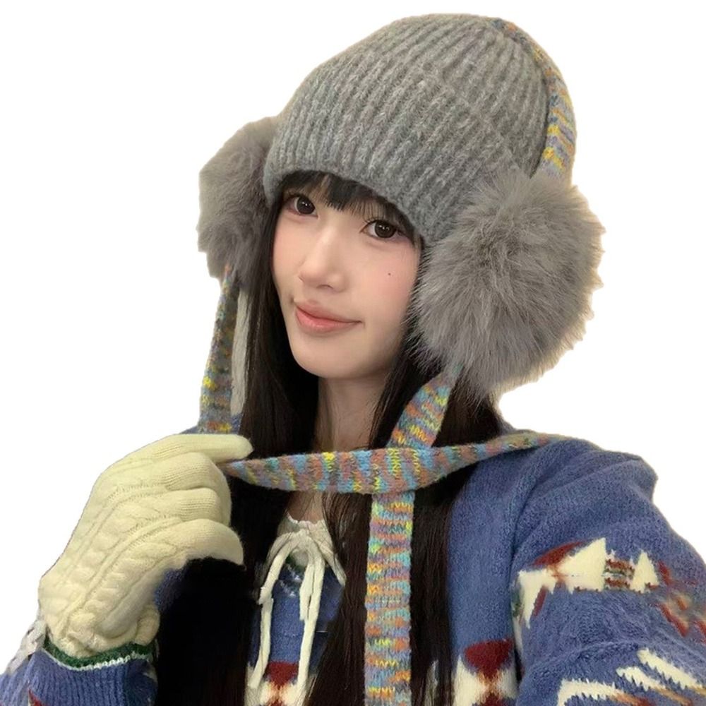 Daily Knit Ear Flap Beanie Fle – Beanie Cuffed Knit recenzja i cena