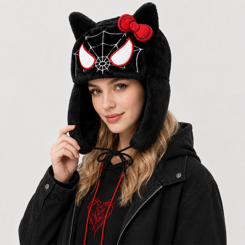 Unisex Plush Cat Earflap Hat S – Winter Trapper Hat recenzja i cena