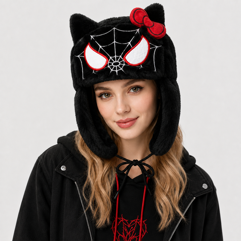 Unisex Plush Cat Earflap Hat S – Winter Trapper Hat recenzja i cena