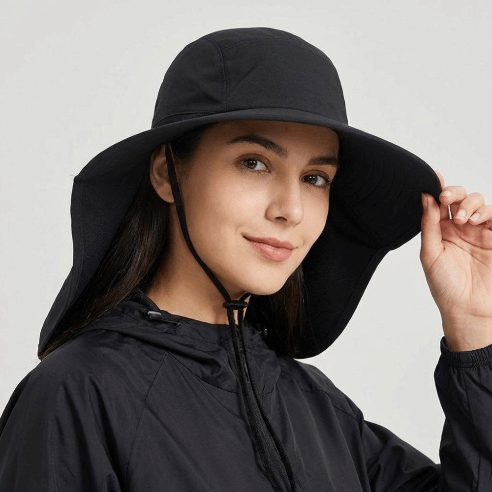 Fashion Wide Brim Outdoor Sun  – Bucket Hat Cotton recenzja i cena