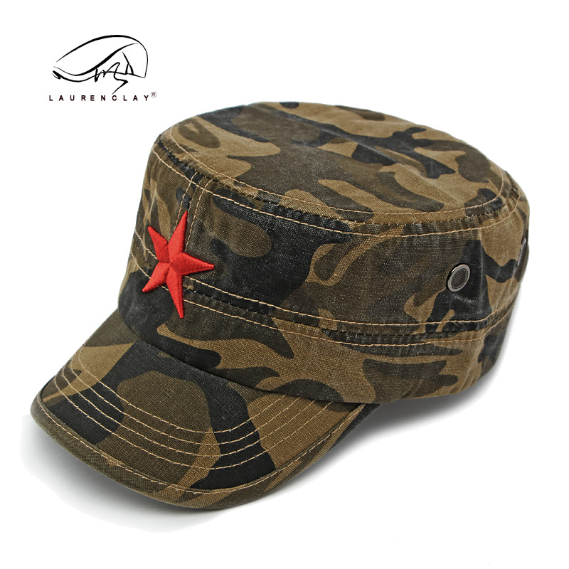 Men's Camouflage Flat Top Base – Dad Hat Cotton recenzja i cena