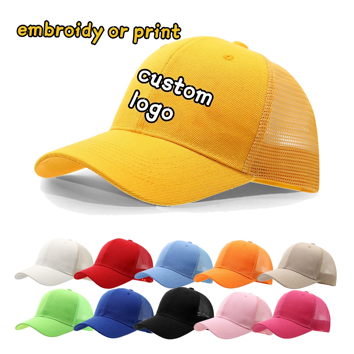 Custom Logo Cap Embroidery Pri – Trucker Cap Mesh recenzja i cena