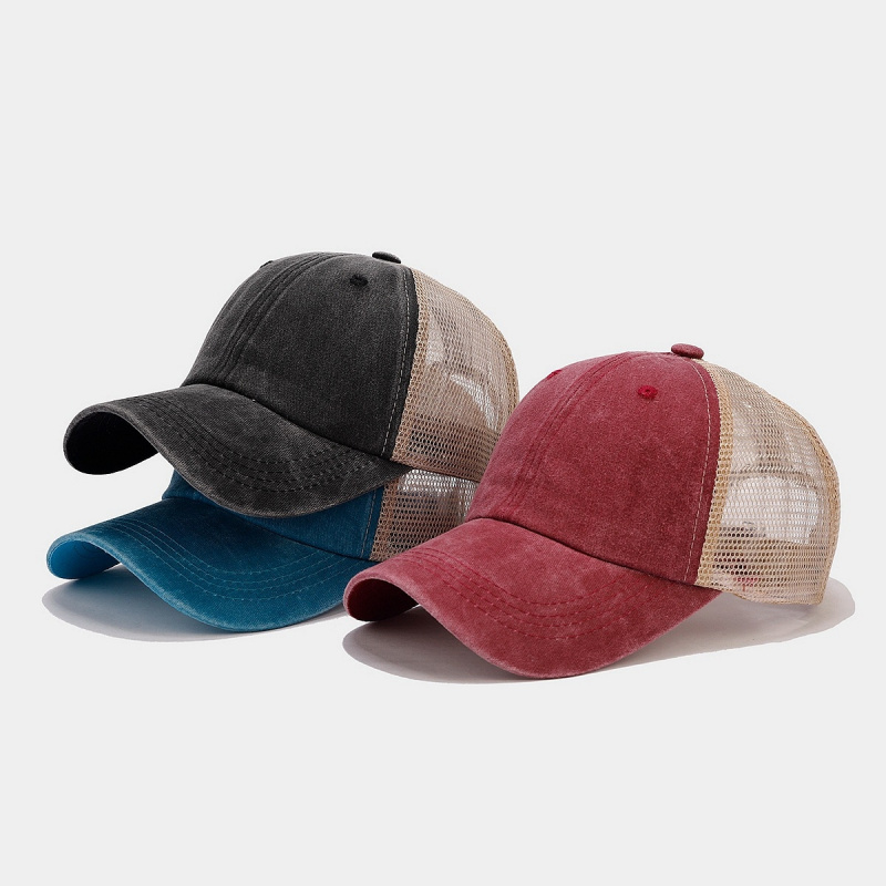 Vintage Washed Denim Mesh Back – Trucker Cap Mesh recenzja i cena