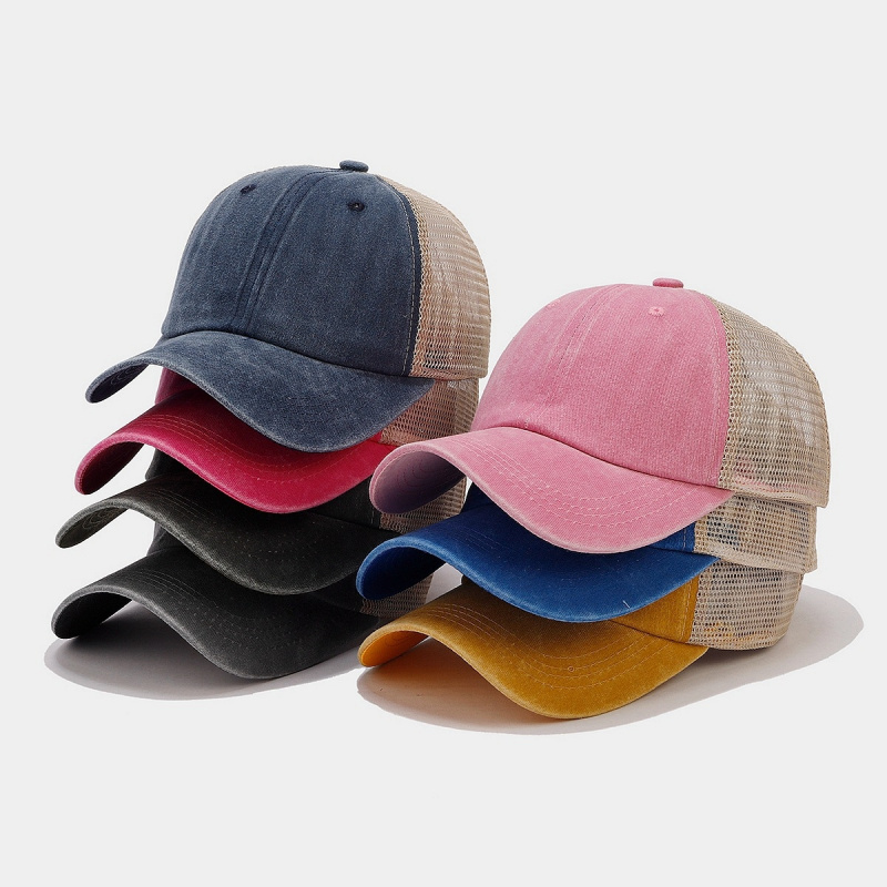 Vintage Washed Denim Mesh Back – Trucker Cap Mesh recenzja i cena