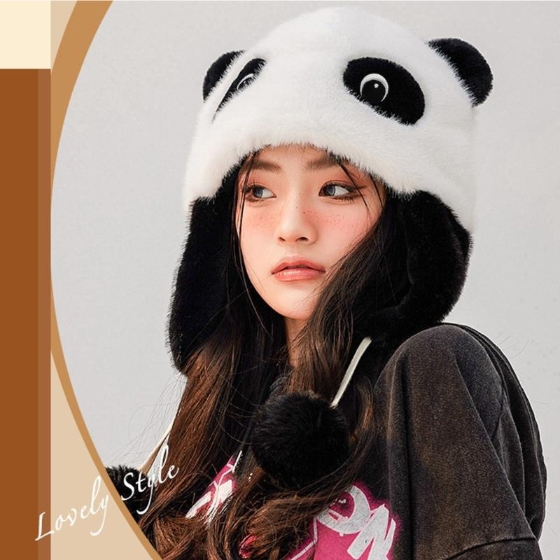 Panda Ear Hat Panda Earflap Ha – Trapper Hat Ear Flap recenzja i cena