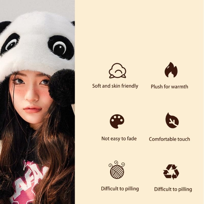 Panda Ear Hat Panda Earflap Ha – Trapper Hat Ear Flap recenzja i cena
