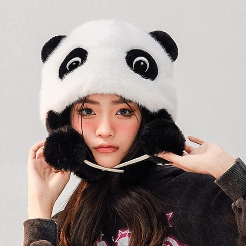 Panda Ear Hat Panda Earflap Ha – Trapper Hat Ear Flap recenzja i cena