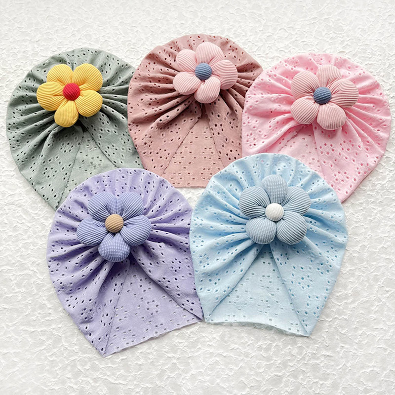 3D Flower Baby Turban Cap Summ – Dad Hat Cotton recenzja i cena