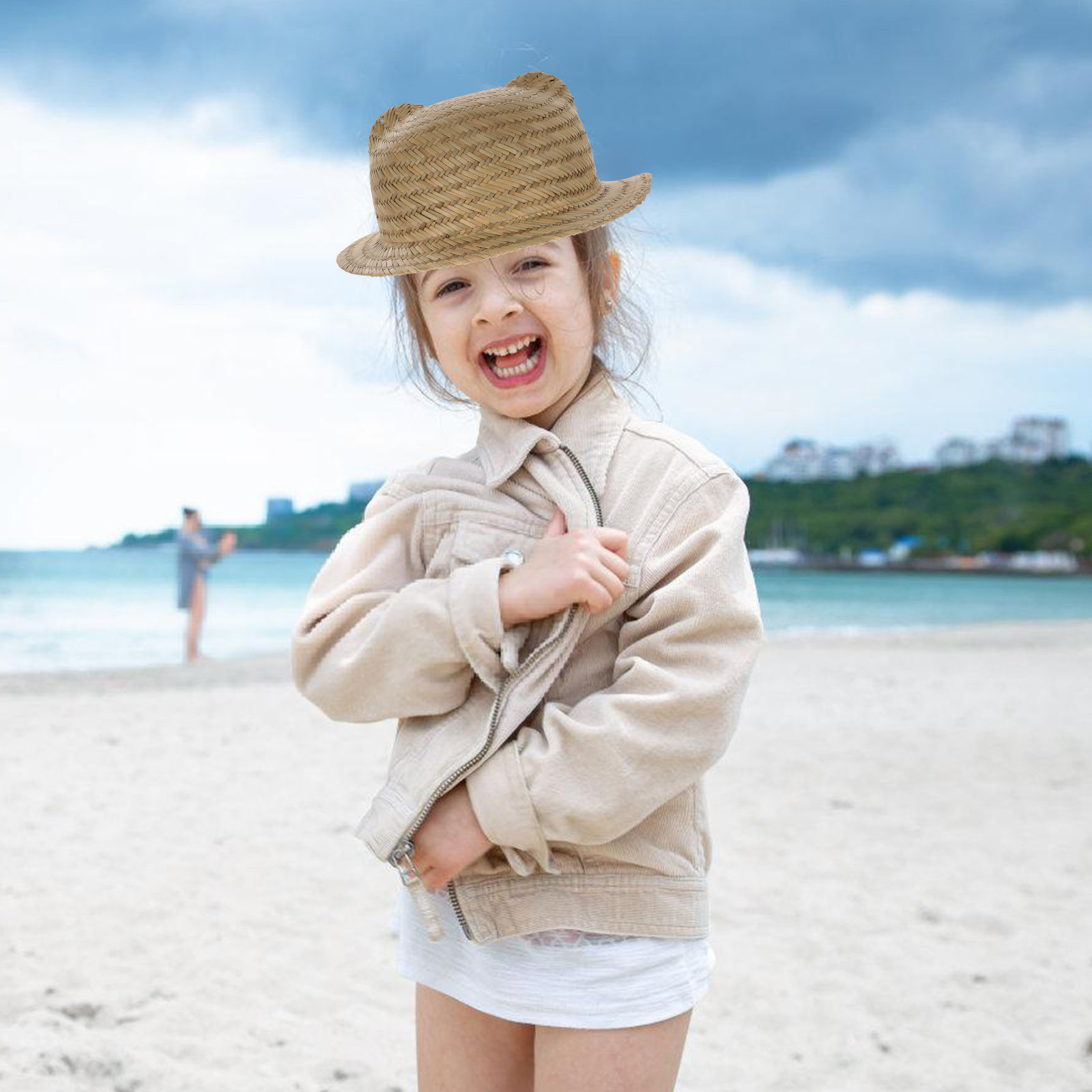 Kids Straw Sun Hat Breathable  – Sun Hat Wide Brim recenzja i cena