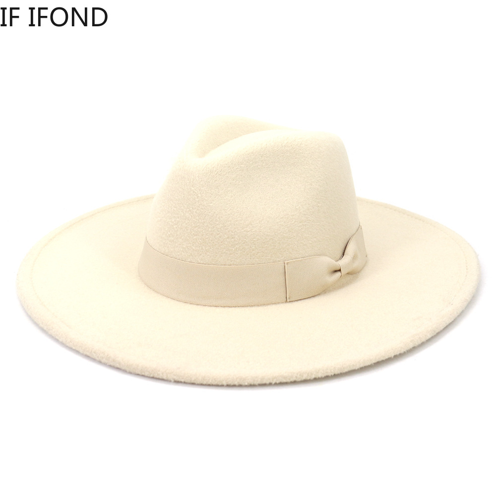 Big Wide Brim Women Hats 2021  – Fedora Hat Wool recenzja i cena