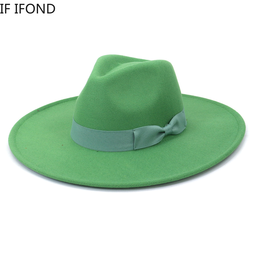 Big Wide Brim Women Hats 2021  – Fedora Hat Wool recenzja i cena