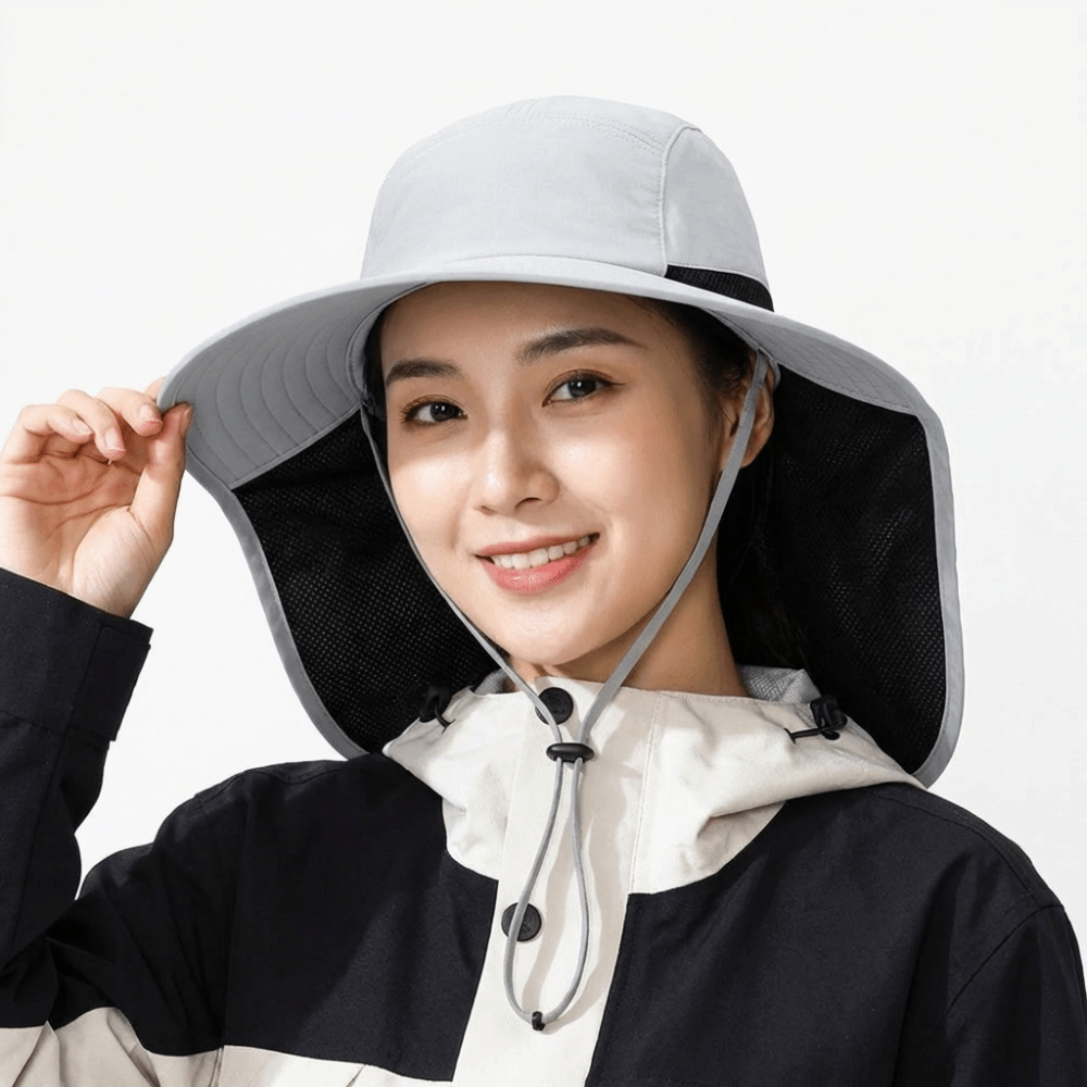 Simple Wide Brim Outdoor Sun H – Bucket Hat Cotton recenzja i cena