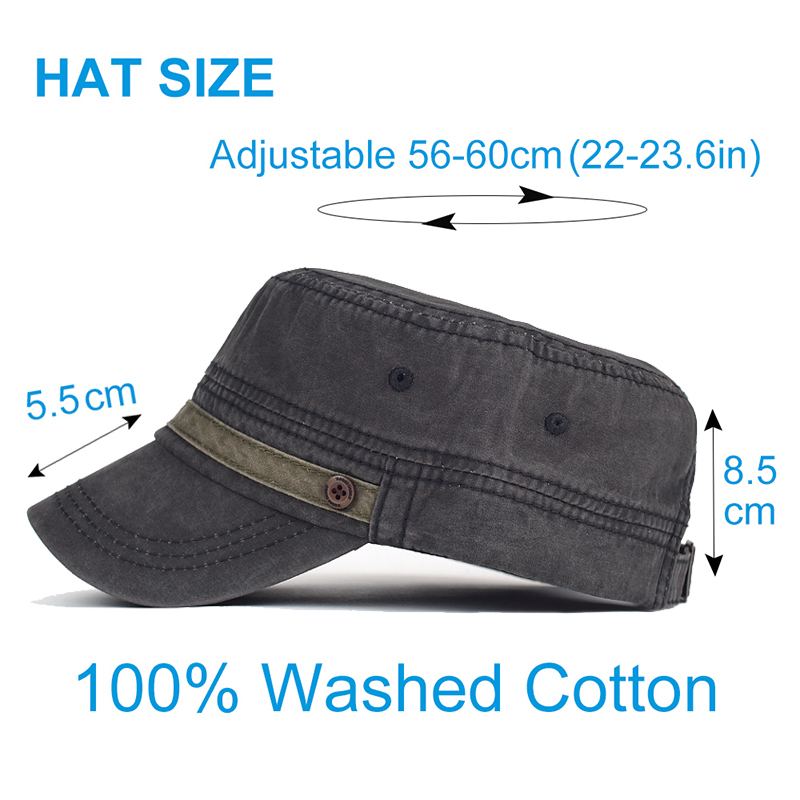 Washed Cotton Cap Men Casual U – Snapback Hat Flat recenzja i cena