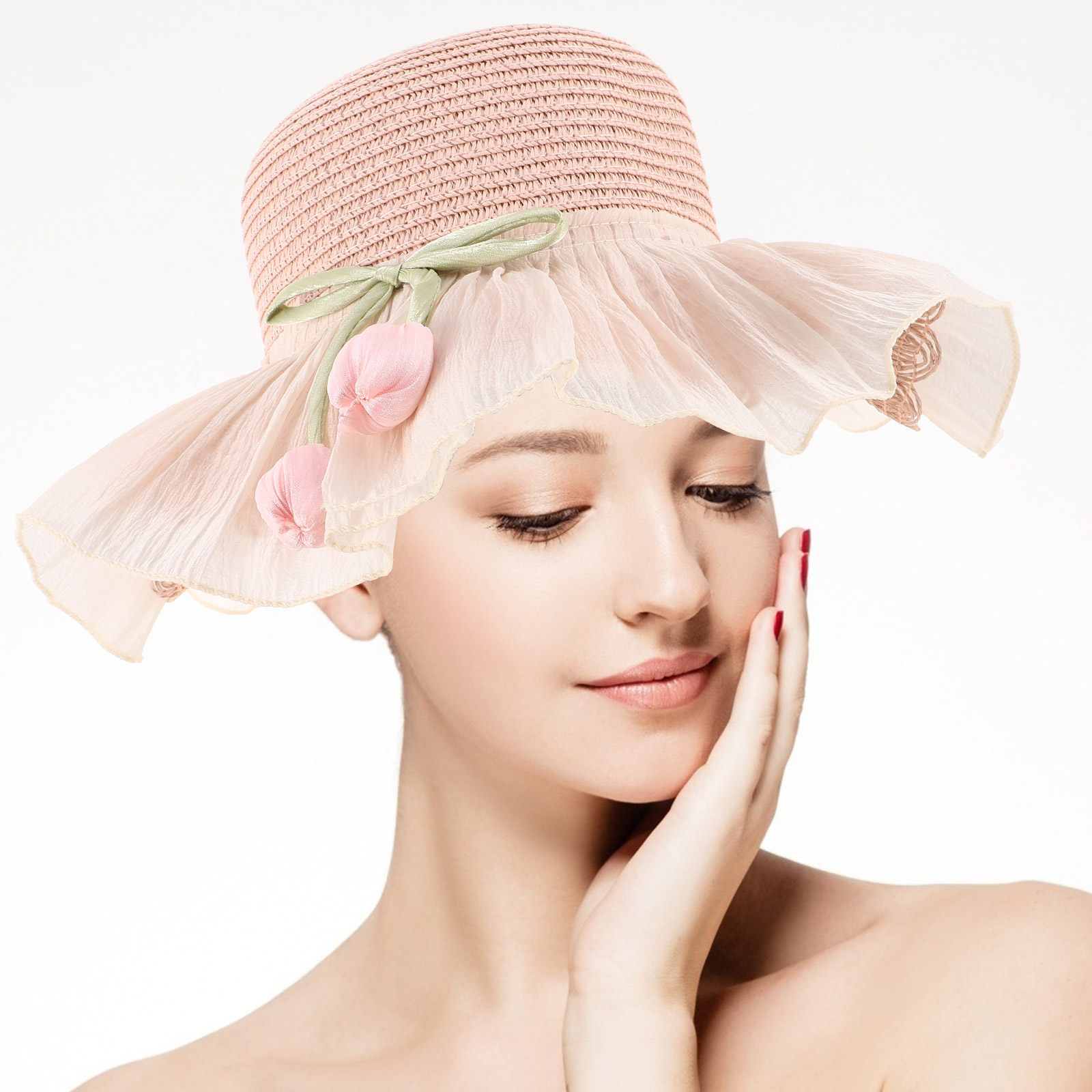 Girl Summer Straw Sun Hat Wide – Sun Hat Wide Brim recenzja i cena