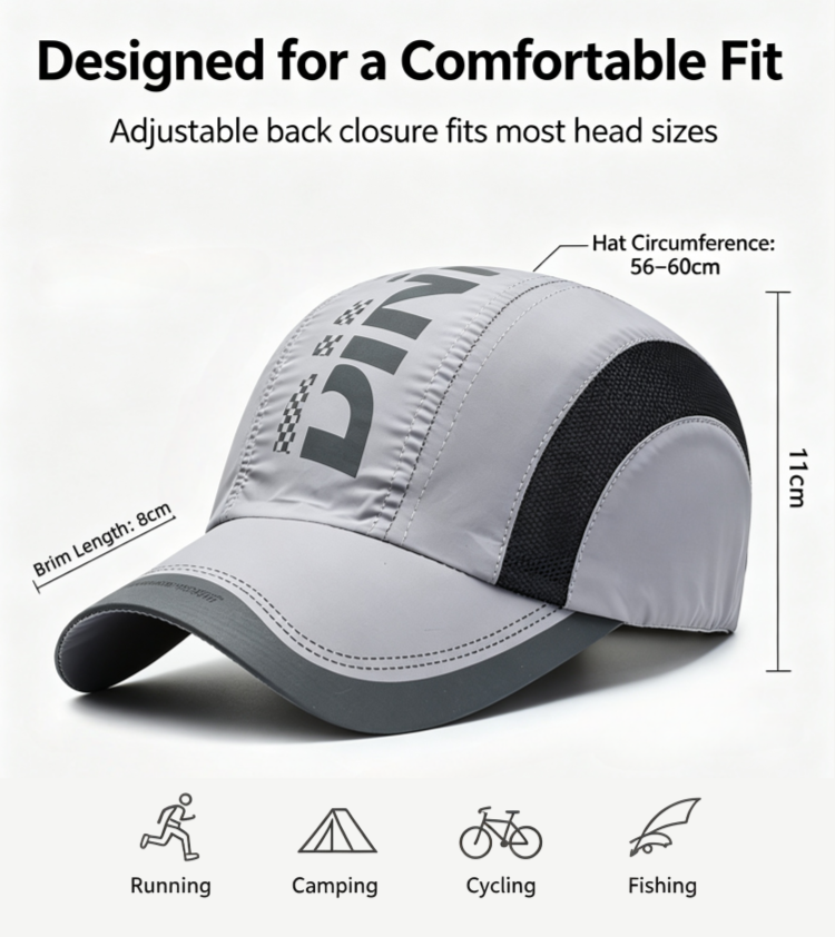 Quick Dry Sport Cap Men Lightw – Running Cap Lightweight recenzja i cena