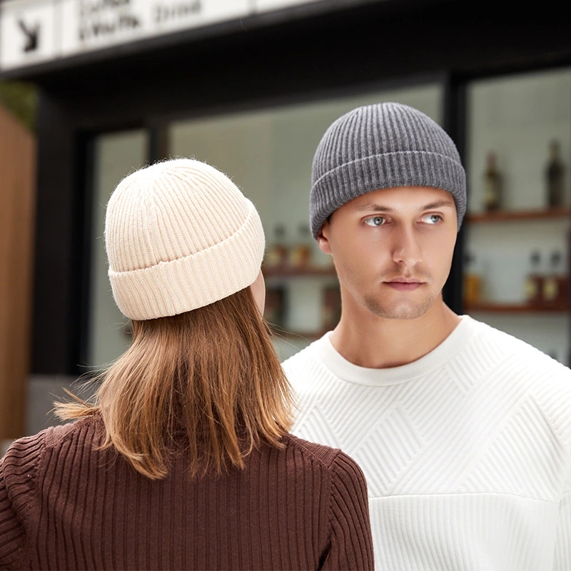 Winter Knitted Hat Warm Outdoo – Beanie Cuffed Knit recenzja i cena