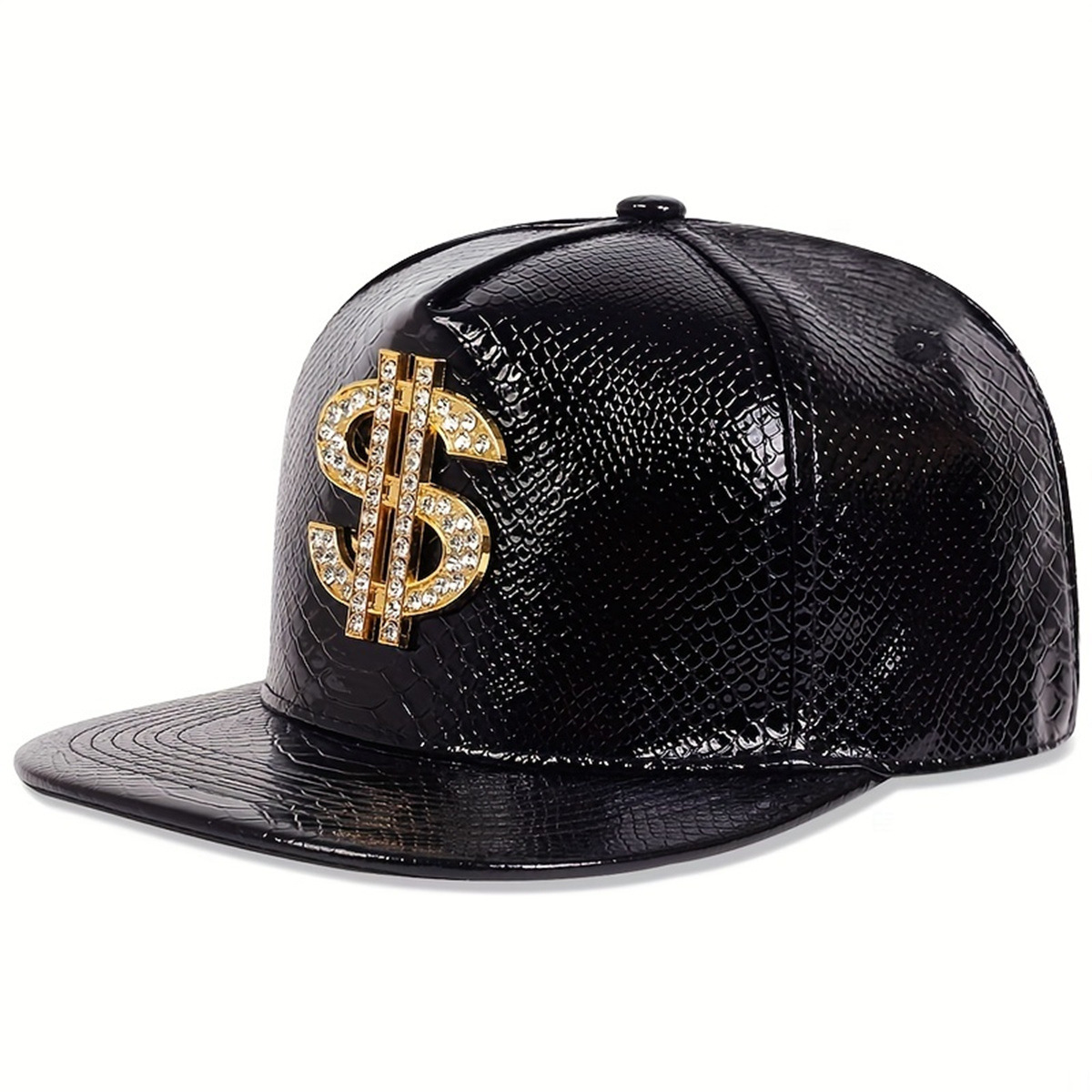 Leather Metallic Dollar Sign B – Snapback Hat Flat recenzja i cena
