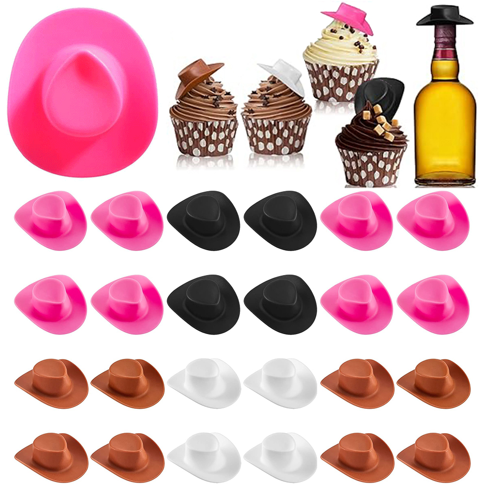 20Pcs Plastic Mini Western Cow – Cowboy Hat Straw recenzja i cena