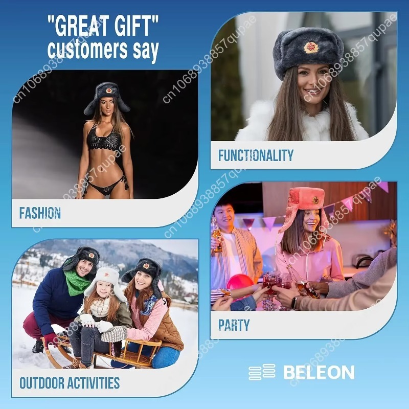 BELEON Ushanka Russian Fur Hat – Winter Trapper Hat recenzja i cena
