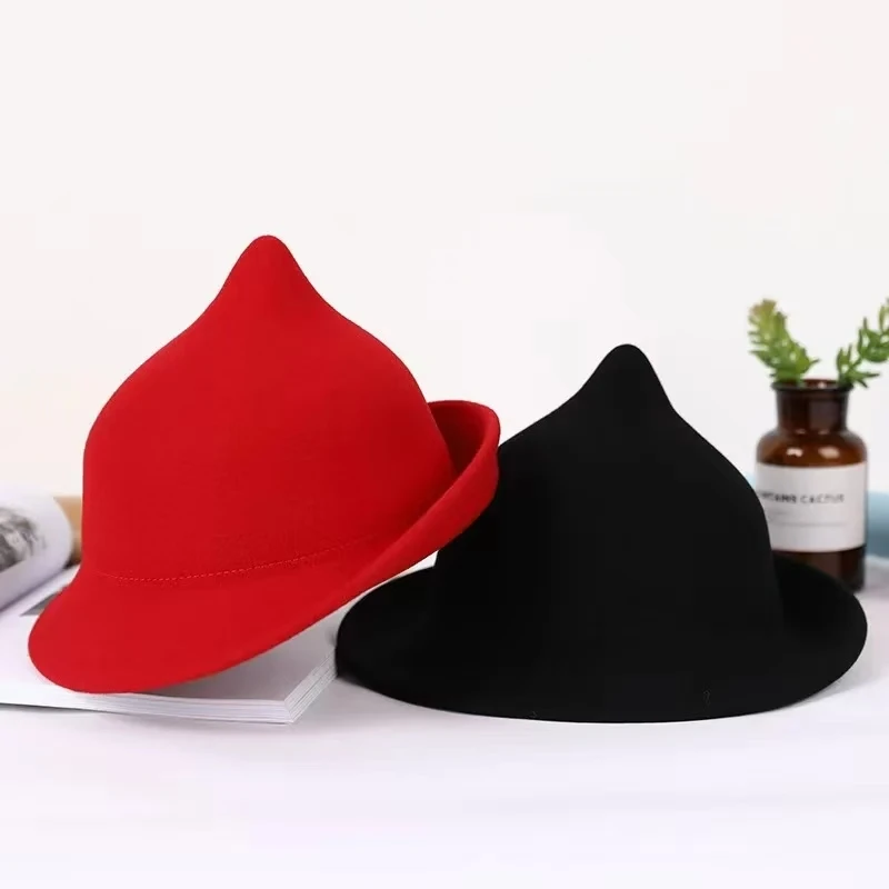 100% Wool Modern Witch Hat Hal – Fedora Hat Wool recenzja i cena