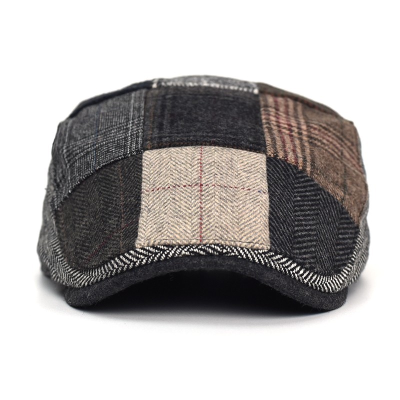 High-End Classic Men's Patchwo – Newsboy Cap Ivy recenzja i cena