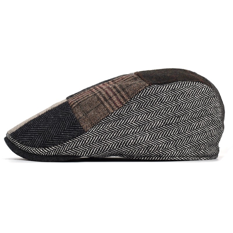 High-End Classic Men's Patchwo – Newsboy Cap Ivy recenzja i cena