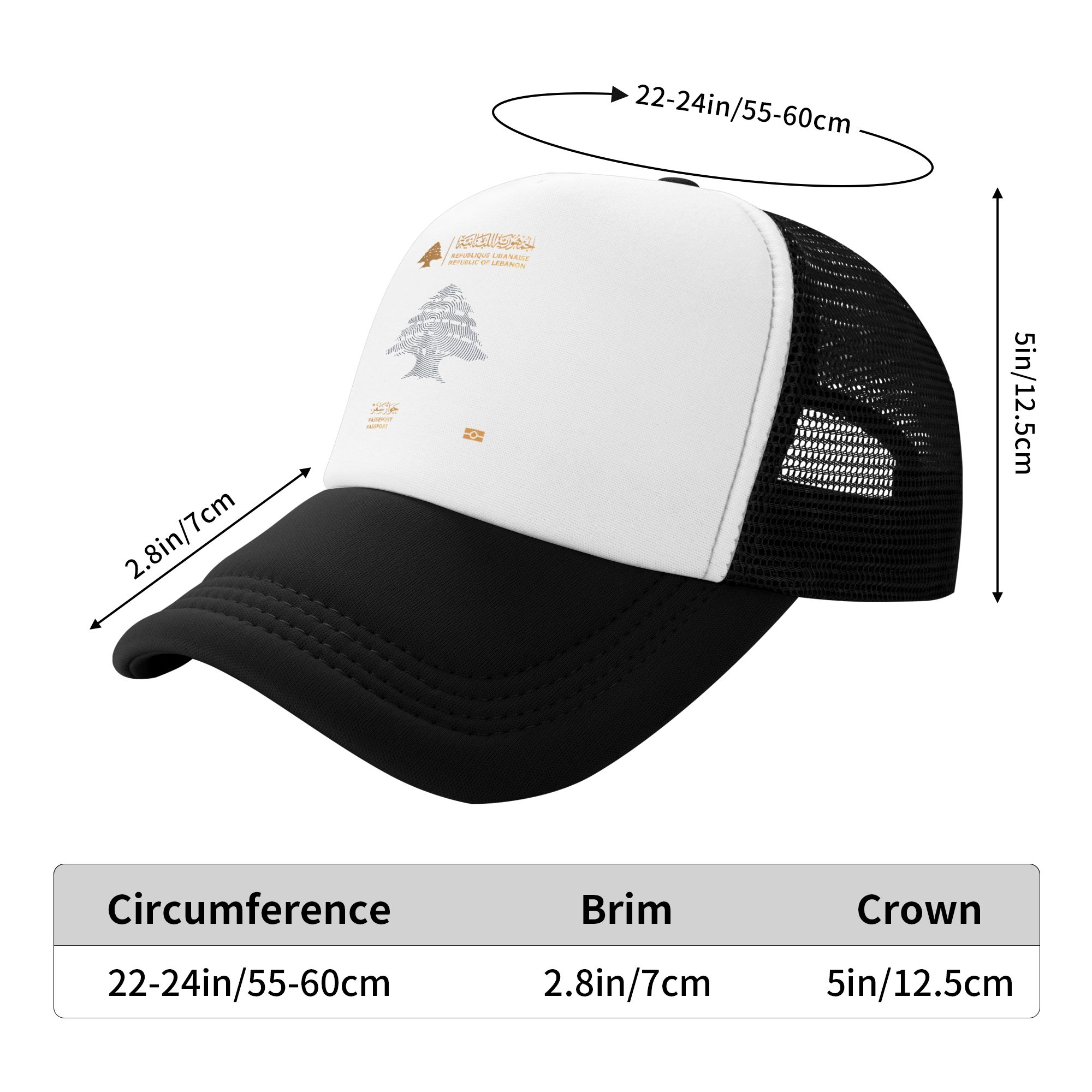 Lebanon Passport  Sun Hats  Tr – Trucker Cap Mesh recenzja i cena