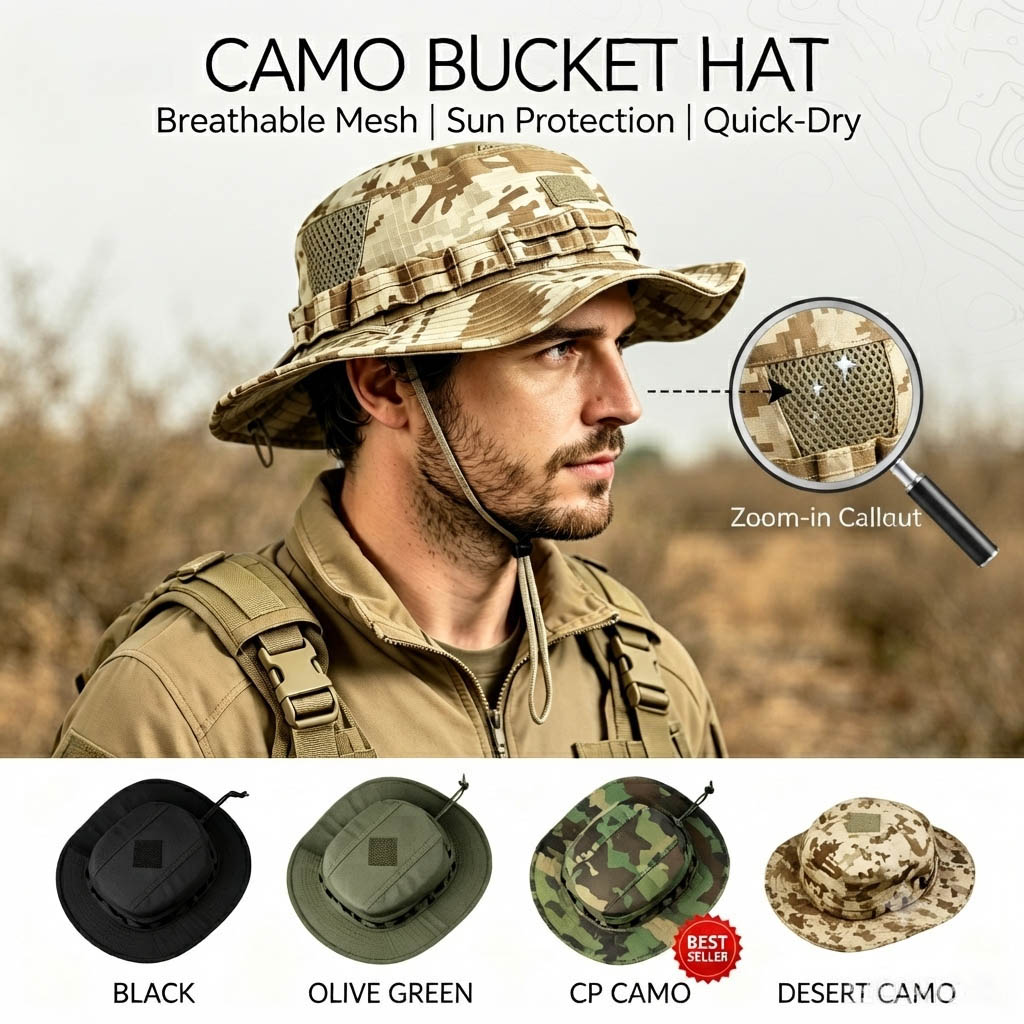 Tactical Boonie Hat for Men Su – Boonie Hat Tactical recenzja i cena