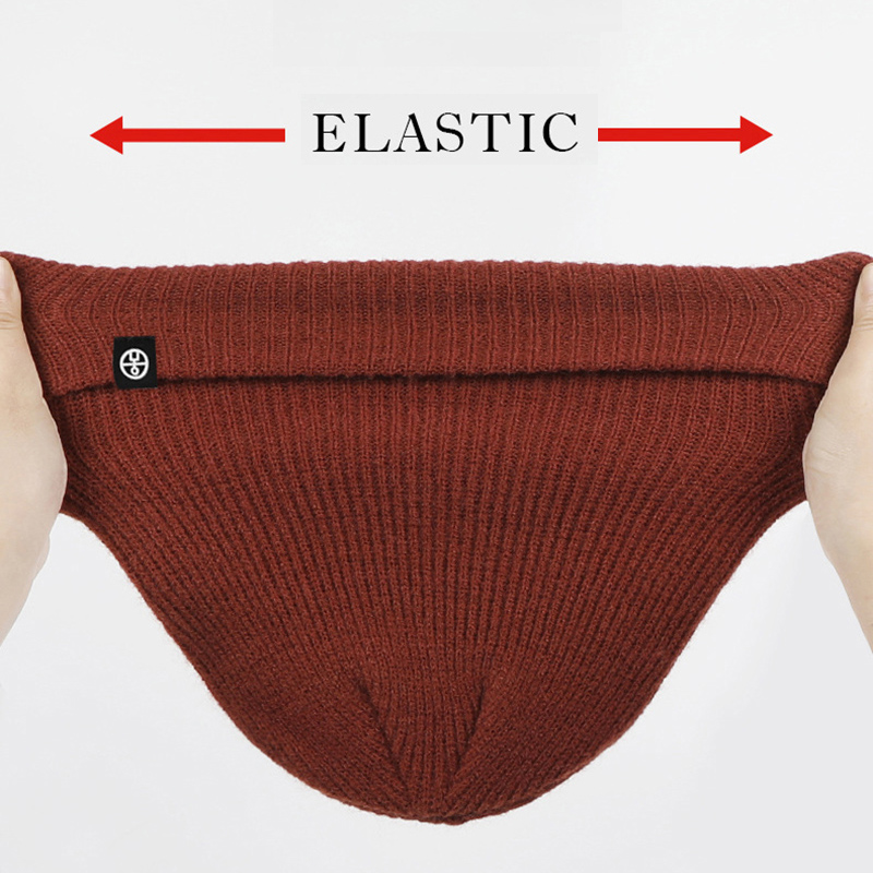Solid Knit Beanie Hat for Men  – Beanie Cuffed Knit recenzja i cena