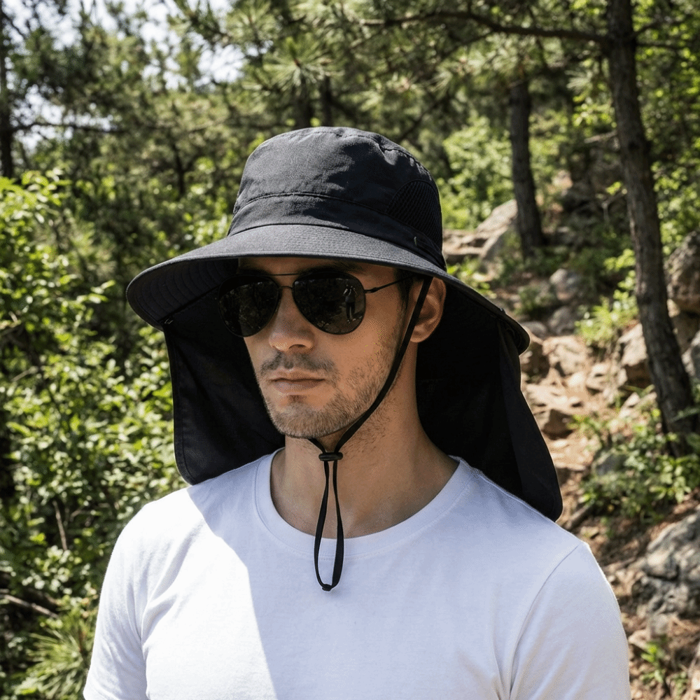Removable Cloth Men Sun Hat Bi – Bucket Hat Cotton recenzja i cena