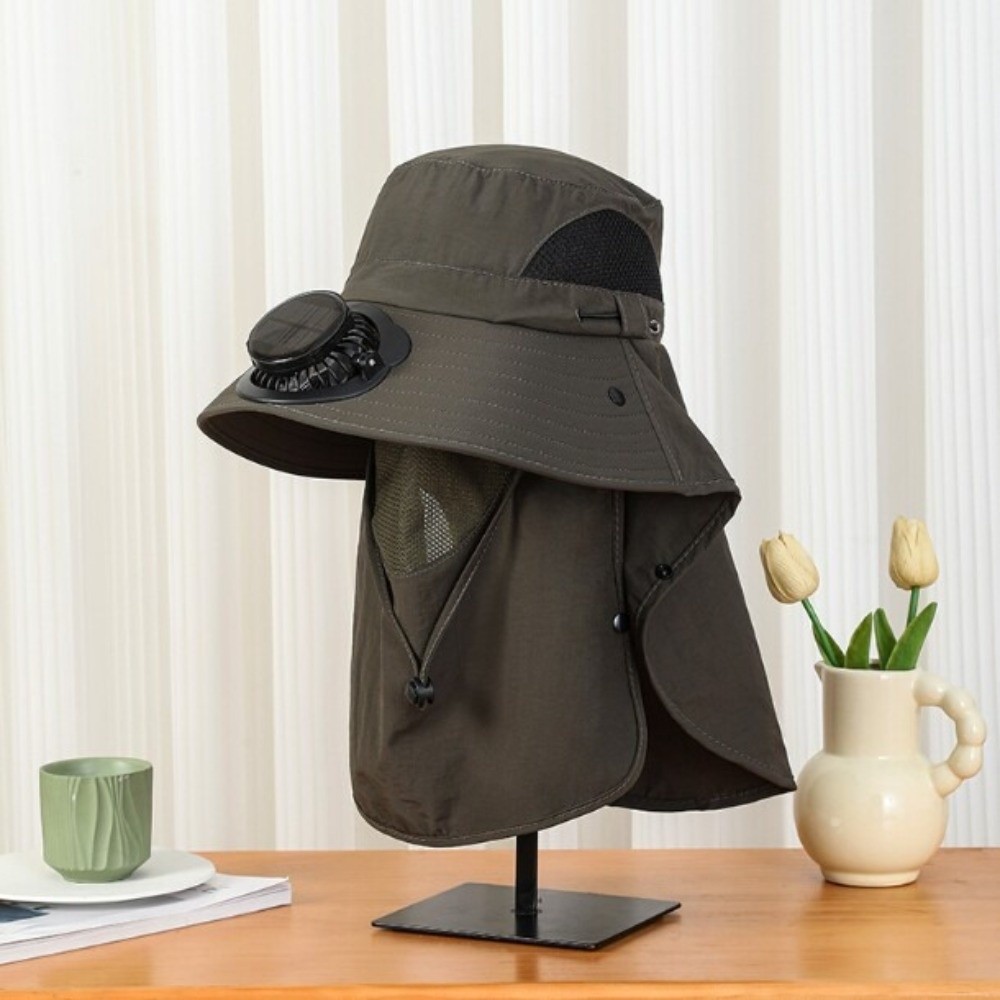 Portable Solar Rechargeable Fa – Sun Hat Wide Brim recenzja i cena