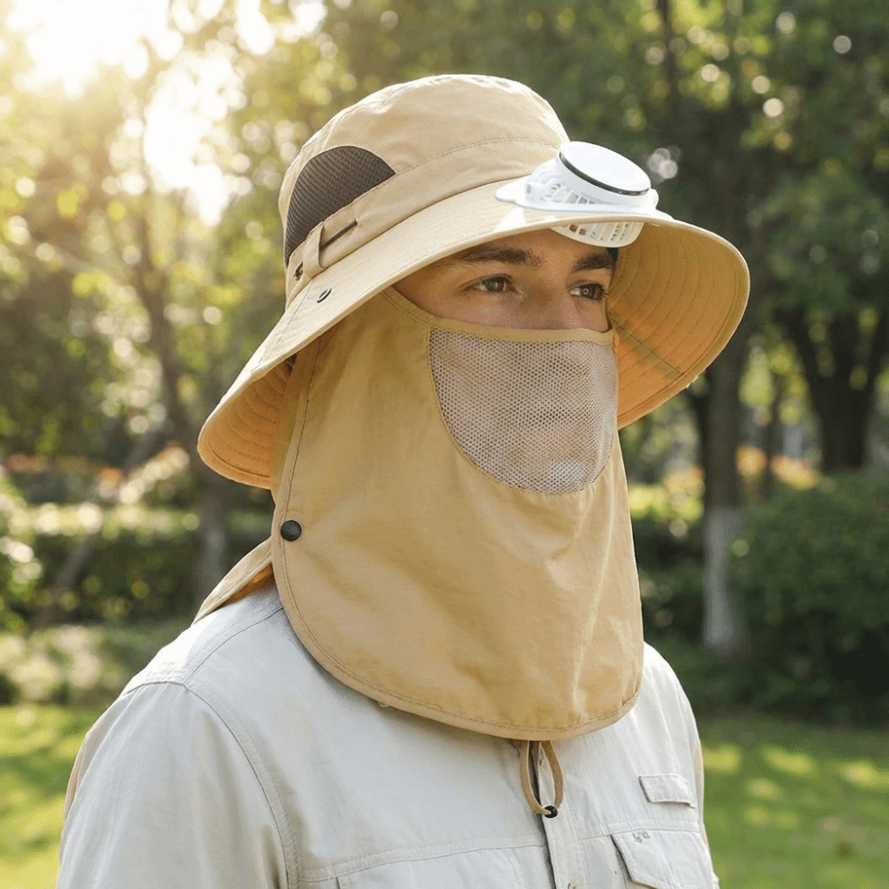 Portable Solar Rechargeable Fa – Sun Hat Wide Brim recenzja i cena