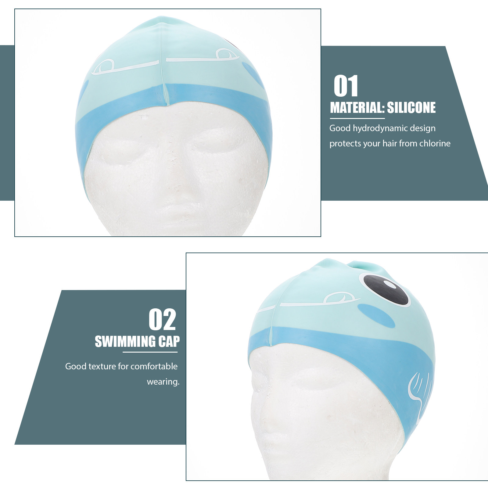 Silicone Swim Cap Cartoon Kids – Swim Hat Silicone recenzja i cena