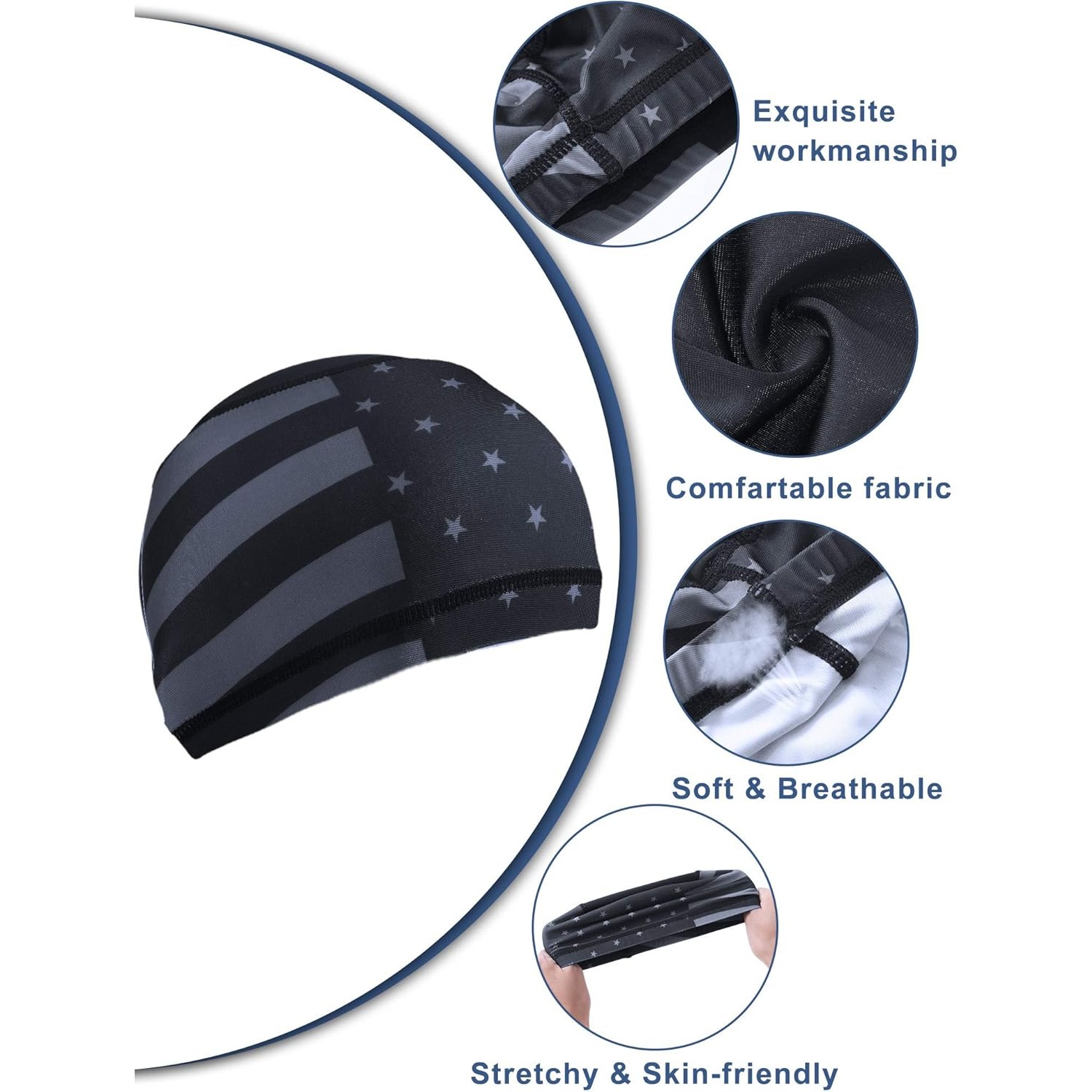 4x US Flag Skull Cap Helmet Li – Skull Cap Helmet Liner recenzja i cena