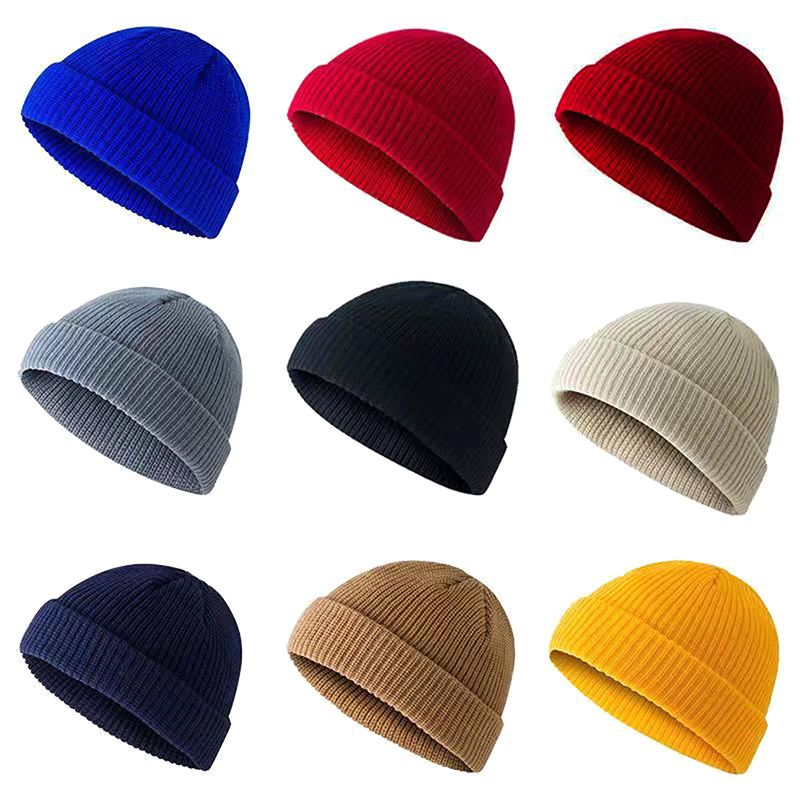 1Pcs Winter Warm Unisex Wool B – Beanie Cuffed Knit recenzja i cena