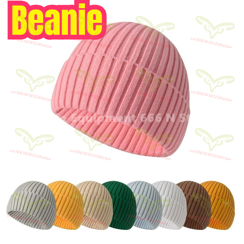 Autumn Winter Soft Knitted Bea – Beanie Cuffed Knit recenzja i cena