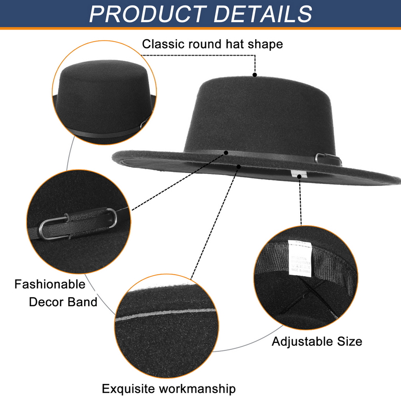Elegant Wide Brim Fedora Hat f – Fedora Hat Wool recenzja i cena