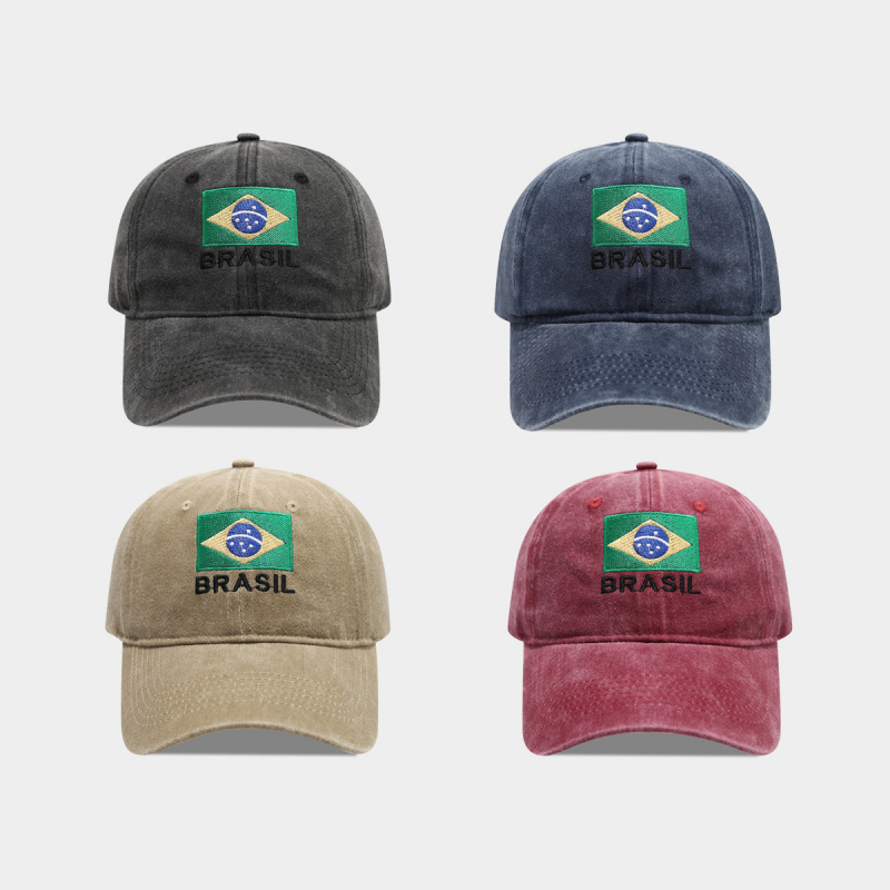 Vintage Brazil Flag BRASIL Let – Dad Hat Cotton recenzja i cena