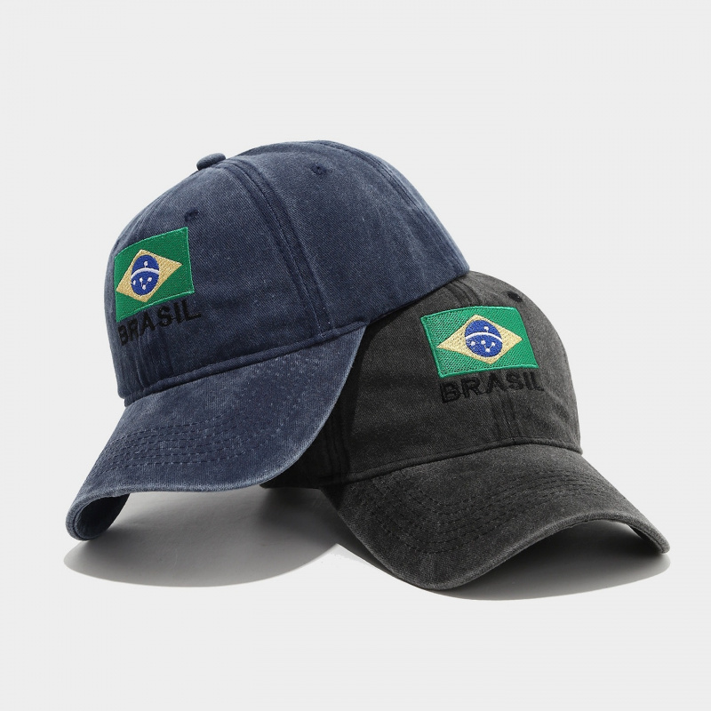 Vintage Brazil Flag BRASIL Let – Dad Hat Cotton recenzja i cena
